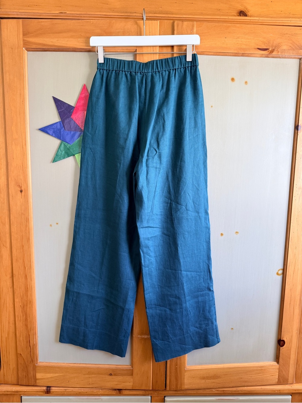 Eileen Fisher linen straight leg trousers - Picture 6 of 6